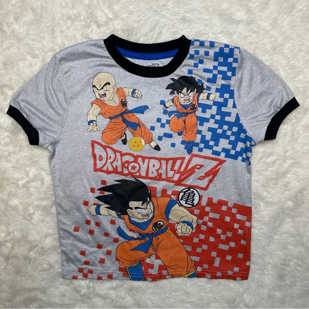 Dragon Ball Z Pajama Set 2 Pc Grey/Blue/Orange Size 6 - Picture 2 of 16